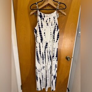 Stylish Tie-Dye Midi Dress